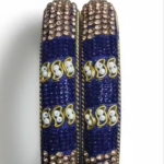 Royal Blue Bangles Kagan Indian Bangle Set Traditional Jewelry Party Wear Bangles