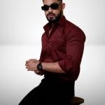 Men's Cotton Shirt with Spread Collar Neck Line Solid Pattern Full Sleeves Regular Fit and Standard Length