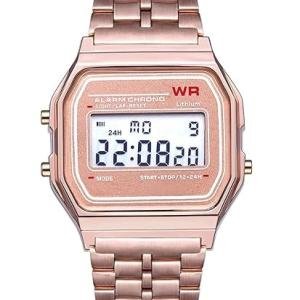 Trendy Chain Strap Series Digital Watch - For Men & Women FLip-RoseGoldWRgasio-TK018