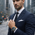 FORSINING Fully Automatic Mechanical Watch for Men | Open-Heart Working Gears Dial, Transparent Case Back | Battery Required Just Shake & Wear