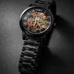 KHRIST Premium Fully Automatic Mechanical Analog Watch for Men | Exposed Working Gears Dial & Transparent Case Back | Precision Engineering, Luxury Craftsmanship & Timeless Elegance