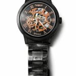 FORSINING Fully Automatic Mechanical Watch for Men | Open-Heart Working Gears Dial, Transparent Case Back | Battery Required Just Shake & Wear