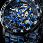 KHRIST Premium Fully Automatic Mechanical Analog Watch for Men | Exposed Working Gears Dial & Transparent Case Back | Precision Engineering, Luxury Craftsmanship & Timeless Elegance