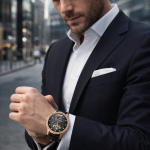 KHRIST Premium Fully Automatic Mechanical Analog Watch for Men | Exposed Working Gears Dial & Transparent Case Back | Precision Engineering, Luxury Craftsmanship & Timeless Elegance