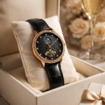 KHRIST Premium Fully Automatic Mechanical Analog Watch for Men | Exposed Working Gears Dial & Transparent Case Back | Precision Engineering, Luxury Craftsmanship & Timeless Elegance