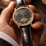 KHRIST Premium Fully Automatic Mechanical Analog Watch for Men | Exposed Working Gears Dial & Transparent Case Back | Precision Engineering, Luxury Craftsmanship & Timeless Elegance