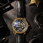 FORSINING Fully Automatic Mechanical Watch for Men | Open-Heart Working Gears Dial, Transparent Case Back | Battery Required Just Shake & Wear