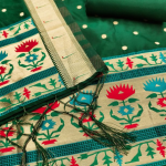 Panzora cotton silk embellished salwar suit material