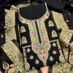 Banarasi silk unstitched suit