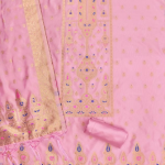 Banarasi silk unstitched suit