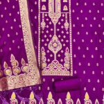 Banarasi silk unstitched suit