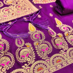 Banarasi silk unstitched suit