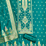Banarasi silk unstitched suit