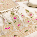 Banarasi silk unstitched suit