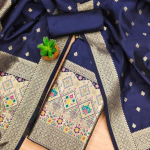 Banarasi silk Unstitched Suit Material