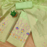 Banarasi silk Unstitched Suit Material