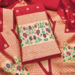 Banarasi silk Unstitched Suit Material