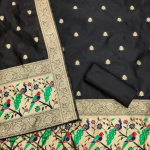 Banarasi silk Unstitched Suit