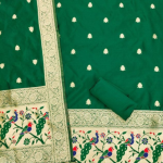 Banarasi silk Unstitched Suit