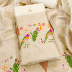 Banarasi silk Unstitched Suit