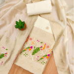 Banarasi silk Unstitched Suit