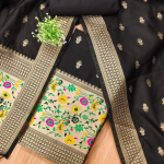 Banarasi silk Unstitched Suit Material