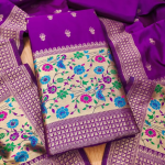 Banarasi silk Unstitched Suit Material