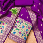 Banarasi silk Unstitched Suit Material