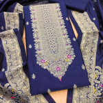 Pure Zari Banarasi Silk Suit Kashmiri Work Dress Material for Woman