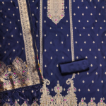 Pure Zari Banarasi Silk Suit Kashmiri Work Dress Material for Woman