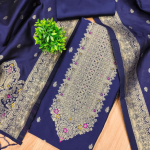 Pure Zari Banarasi Silk Suit Kashmiri Work Dress Material for Woman