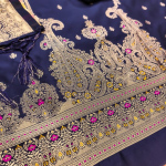 Pure Zari Banarasi Silk Suit Kashmiri Work Dress Material for Woman