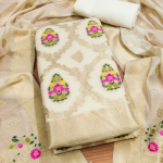 Women's Banarasi Silk Unstitched Salwar Suit Dress Material with Dupatta