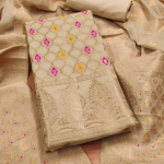 PURE CHANDERI BANARASI SILK SUIT