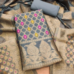 PURE CHANDERI BANARASI SILK SUIT