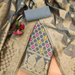 PURE CHANDERI BANARASI SILK SUIT