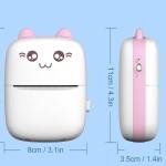 Toy Imagine Mini Portable Thermal Printer Bluetooth Wireless Photo Label Printer for Kids