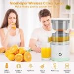 Electric Citrus Juicer Wireless Mini Portable Rechargeable Fruit Squeezer Machine