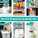 Electric Citrus Juicer Wireless Mini Portable Rechargeable Fruit Squeezer Machine