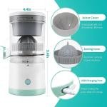 Electric Citrus Juicer Wireless Mini Portable Rechargeable Fruit Squeezer Machine