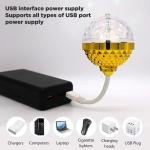 Led Disco Light Bulb Multicolor Rotating Party Light for Home Bedroom Hall