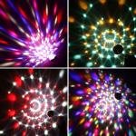 Led Disco Light Bulb Multicolor Rotating Party Light for Home Bedroom Hall