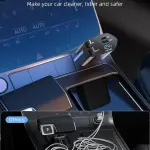 4 in 1 Car Charger with Dual Built in Cables