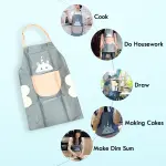 Kitchen Apron Random Design Color 1 Pcs