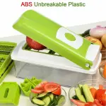 Plastic 13 in 1 Manual Vegetable Grater Chipper and Slicer