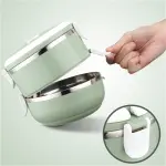2 Layer Stainless Steel Hot Lunch Box Random Color