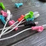 Cable Cord Protector Saver with Suction End Suction Winder 4 Pcs Set