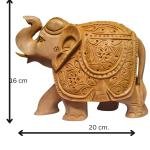 Wooden Elephant carving truck