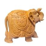 Wooden Elephant carving truck