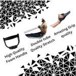 COMBO - Push up Board for Men Double Toning Tubes and Wrist Straps | Build your complete upper Body Strength with Home Gym Equipment with Pushup Board + Double Toning Tube + Wrist Band